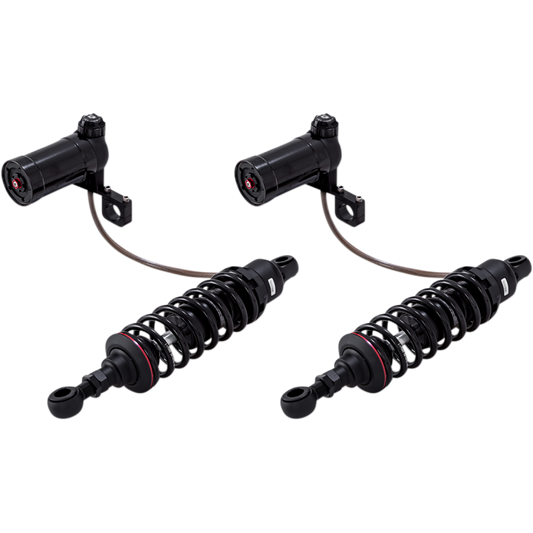 PROGRESSIVE SUSPENSION 990 REMOTE RES BLACK 13" HARLEY BAGGERS 93-25