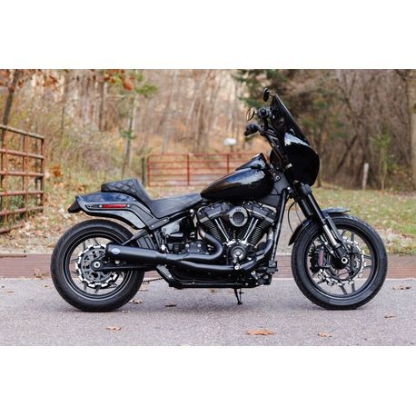 S&S CYCLE QUALIFIER 2:1 EXHAUST STAINLESS HARLEY SOFTAILS M8 18-24