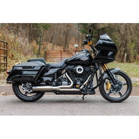 S&S CYCLE QUALIFIER 2:1 EXHAUST STAINLESS HARLEY BAGGERS M8 17-24