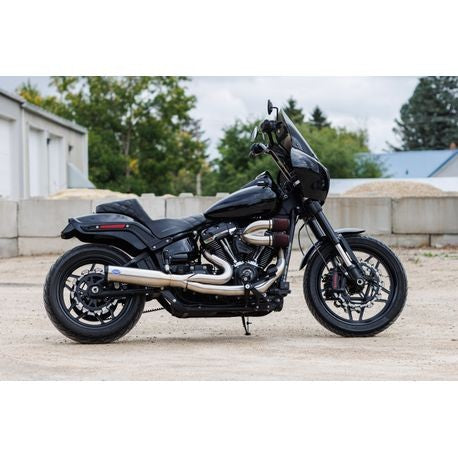 S&S CYCLE QUALIFIER 2:1 EXHAUST STAINLESS HARLEY SOFTAILS M8 18-24