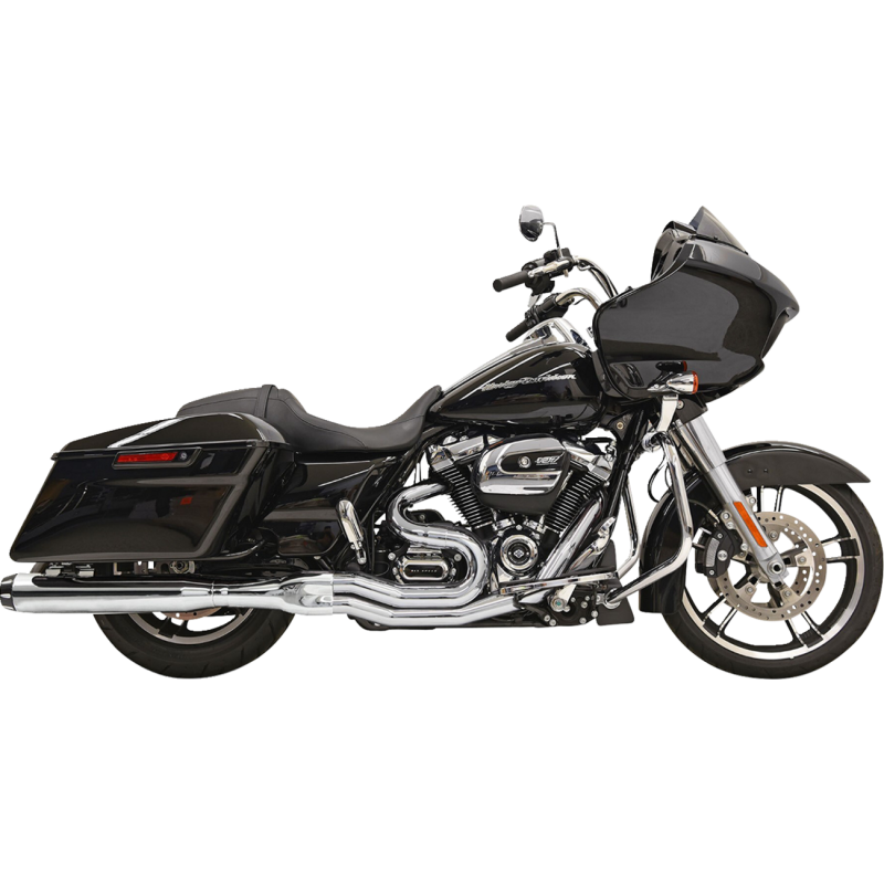 BASSANI ROAD RAGE 2:1 EXHAUST HARLEY DAVIDSON BAGGERS 17-25