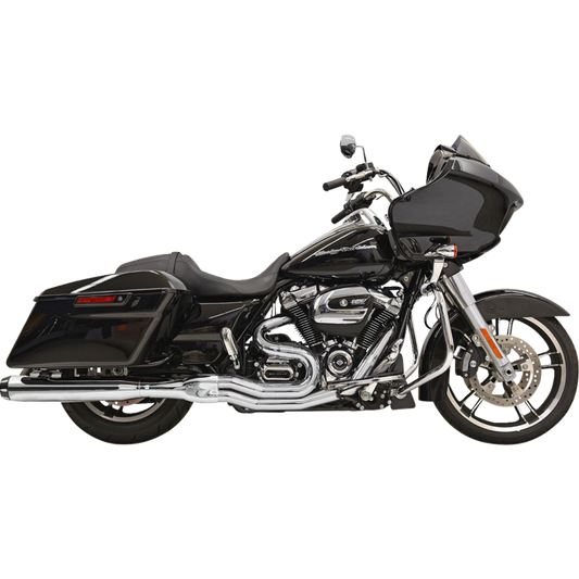 BASSANI ROAD RAGE 2:1 EXHAUST HARLEY DAVIDSON BAGGERS 17-25