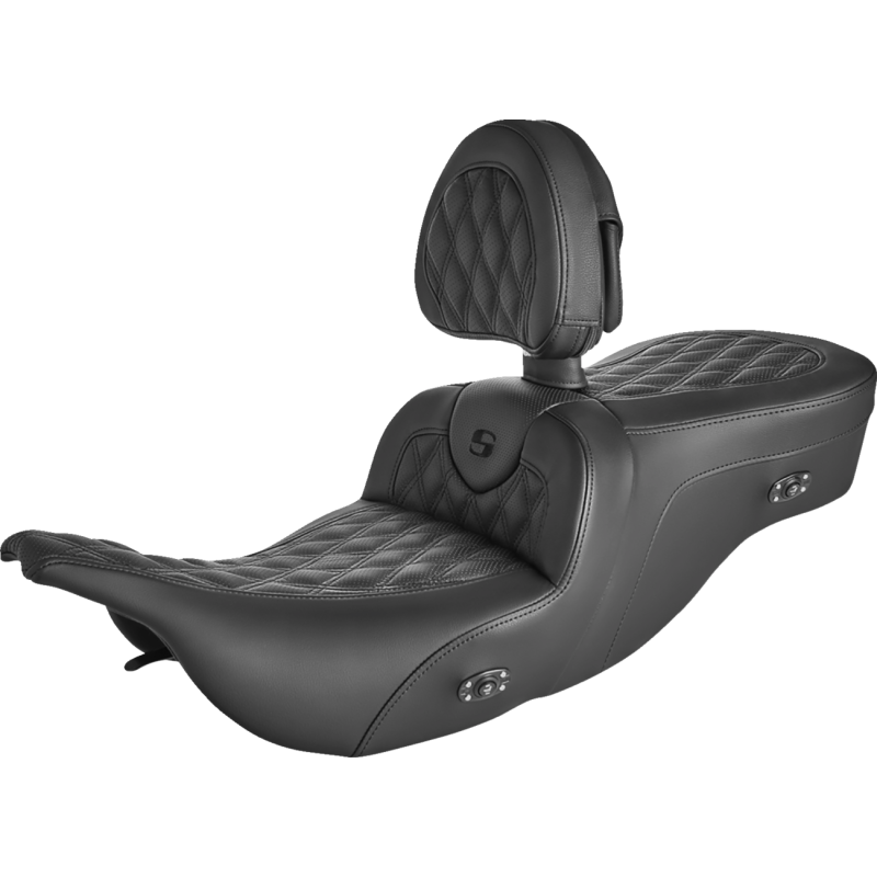 SADDLEMEN ROAD SOFA L/S HEATED SEAT WITH B/R HARLEY BAGGERS 97-07 - The Speed Shop Canada