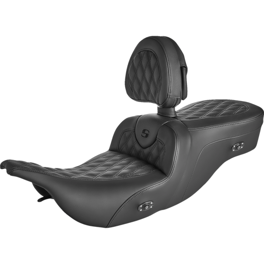 SADDLEMEN ROAD SOFA L/S HEATED SEAT WITH B/R HARLEY BAGGERS 97-07 - The Speed Shop Canada