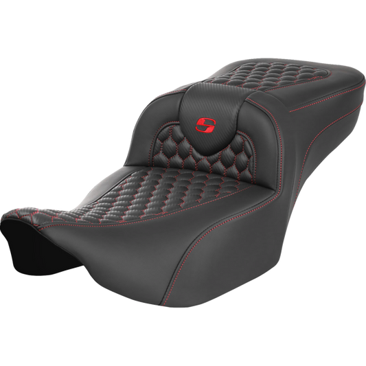 SADDLEMEN ROAD SOFA RED H/C EXTENDED 24-25 HARLEY DAVIDSON BAGGERS