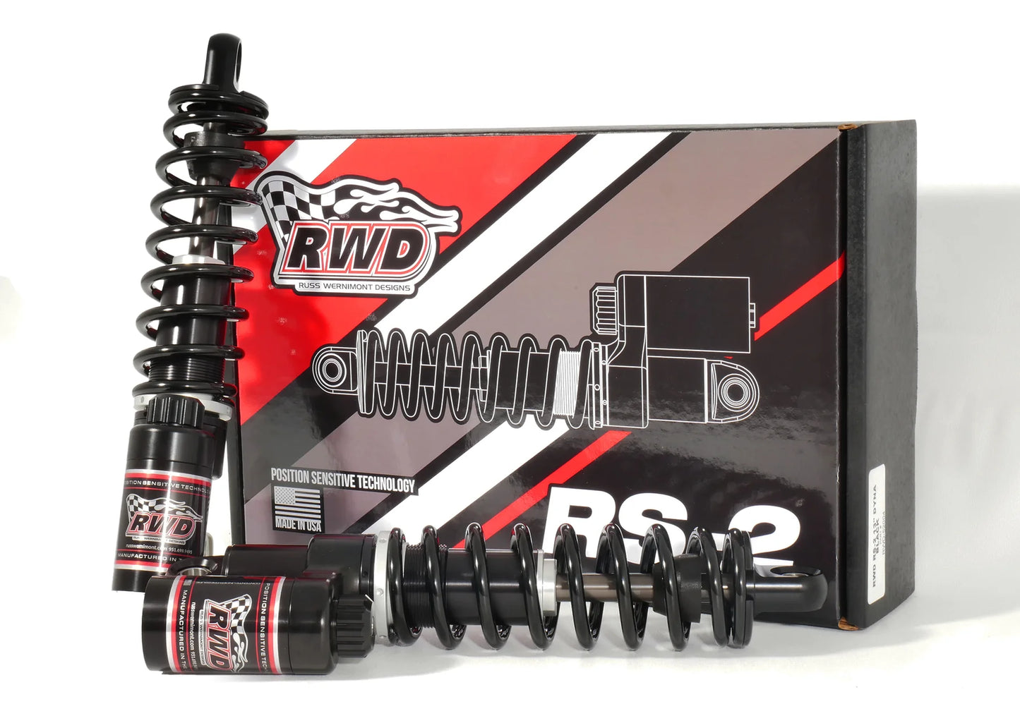 RWD PIGGYBACK SHOCKS RS2 97-23 HARLEY BAGGERS