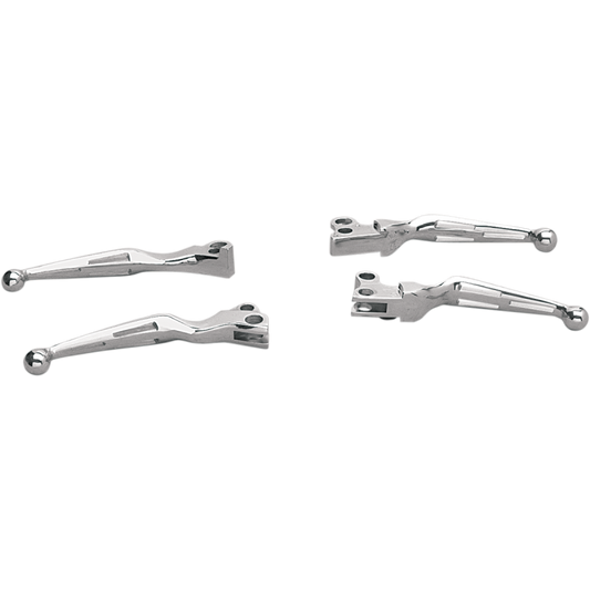 SLOTTED CUSTOM LEVERS HARLEY DAVIDSON MODELS 82-17