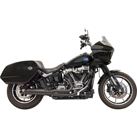 BASSANI SUPERBIKE BLACK 2:1 EXHAUST HARLEY SOFTAILS FXLRS/T 22-25 - The Speed Shop Canada