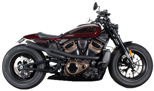 TBR COMP S 2:1 EXHAUST CF END CAP HARLEY DAVIDSON SPORTSTER S 21-24