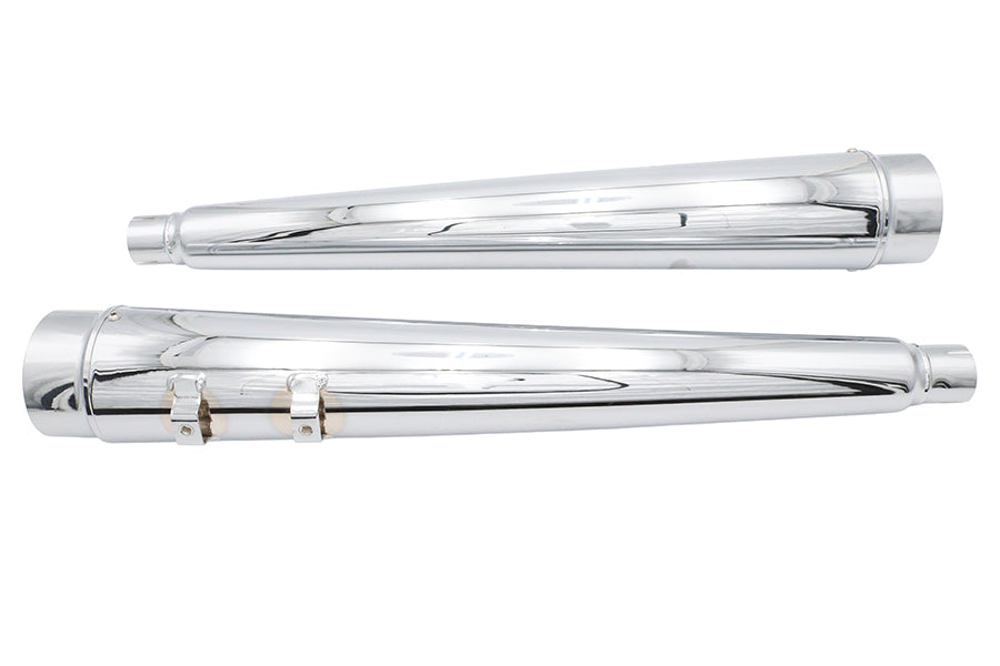 VT 4" CHROME MEGAPHONE MUFFLERS HARLEY DAVIDSON BAGGERS 95-16 - The Speed Shop Canada