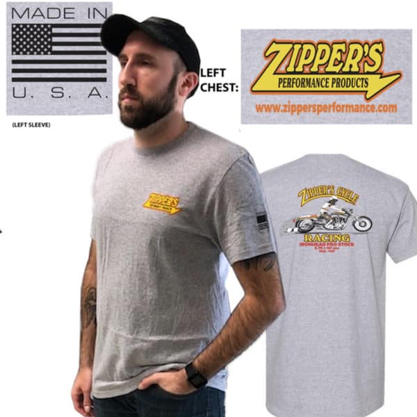 ZIPPERS PERFORMANCE MENS TSHIRTS