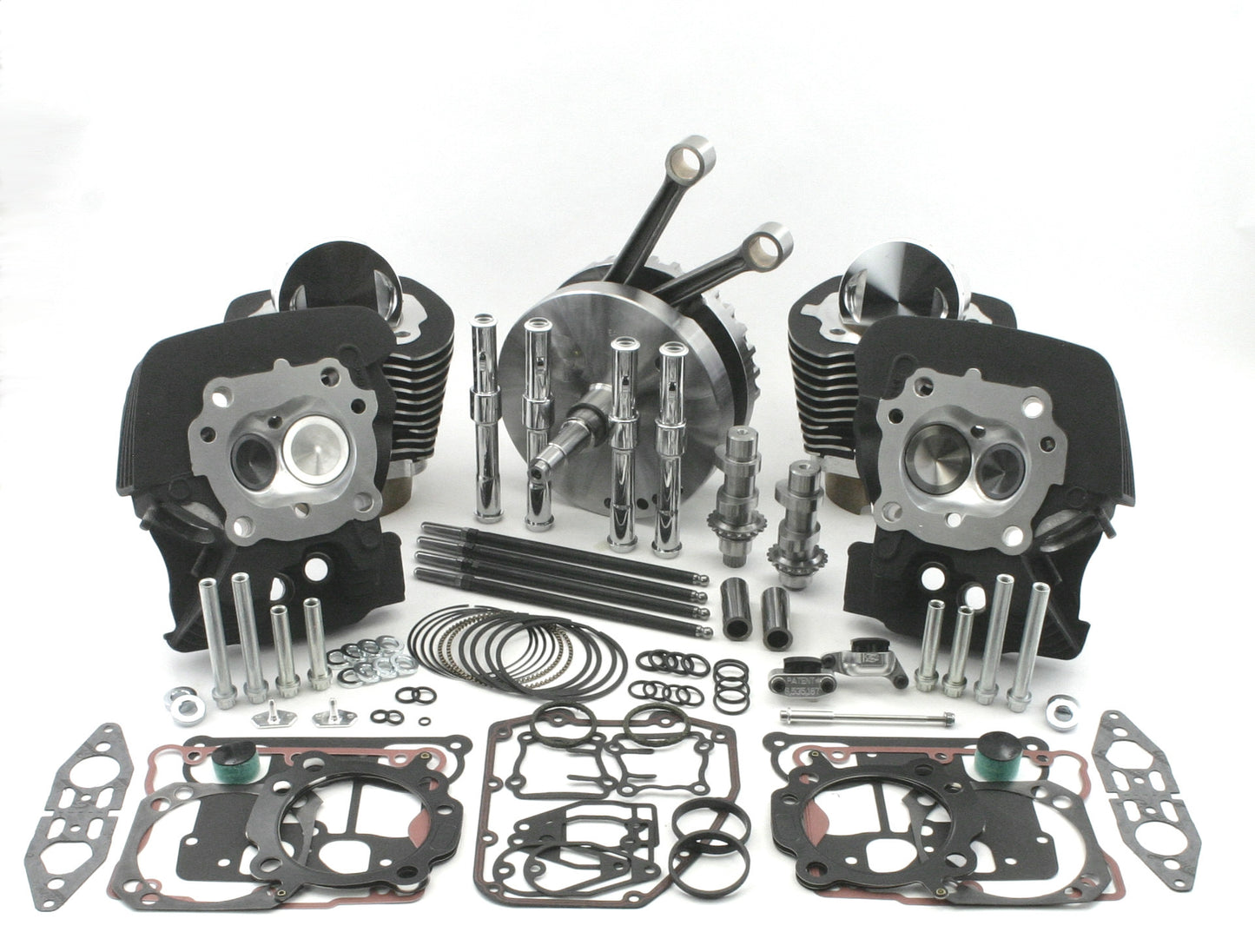 ZIPPERS PERFORMANCE TWIN CAM MUSCLE 124" KITS HARLEY MODELS 07-17