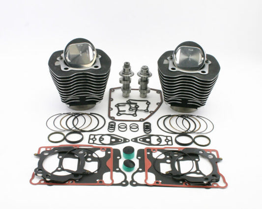 ZIPPERS PERFORMANCE TWIN CAM SLEEPER 107" KITS HARLEY MODELS 07-17