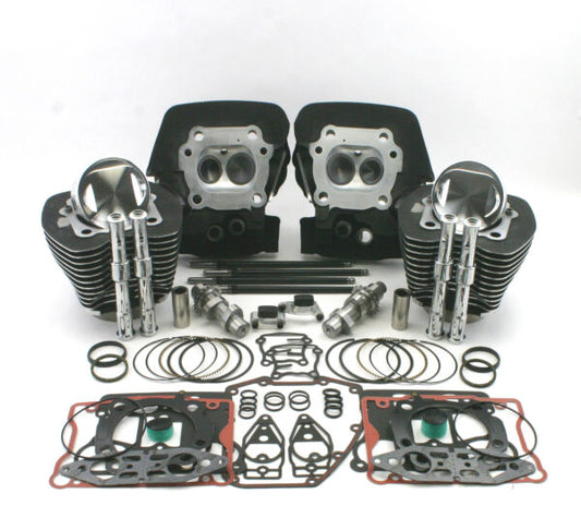 ZIPPERS PERFORMANCE TWIN CAM MUSCLE 117" KITS HARLEY MODELS 07-17
