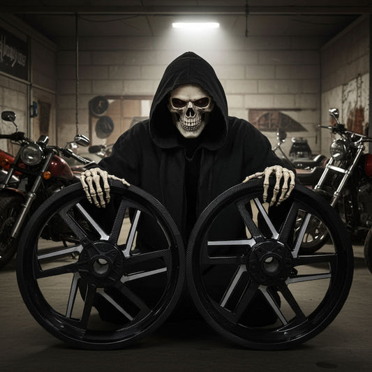 BST CARBON FIBRE REAPER WHEEL PACKAGE HARLEY DAVIDSON BAGGERS 09-25