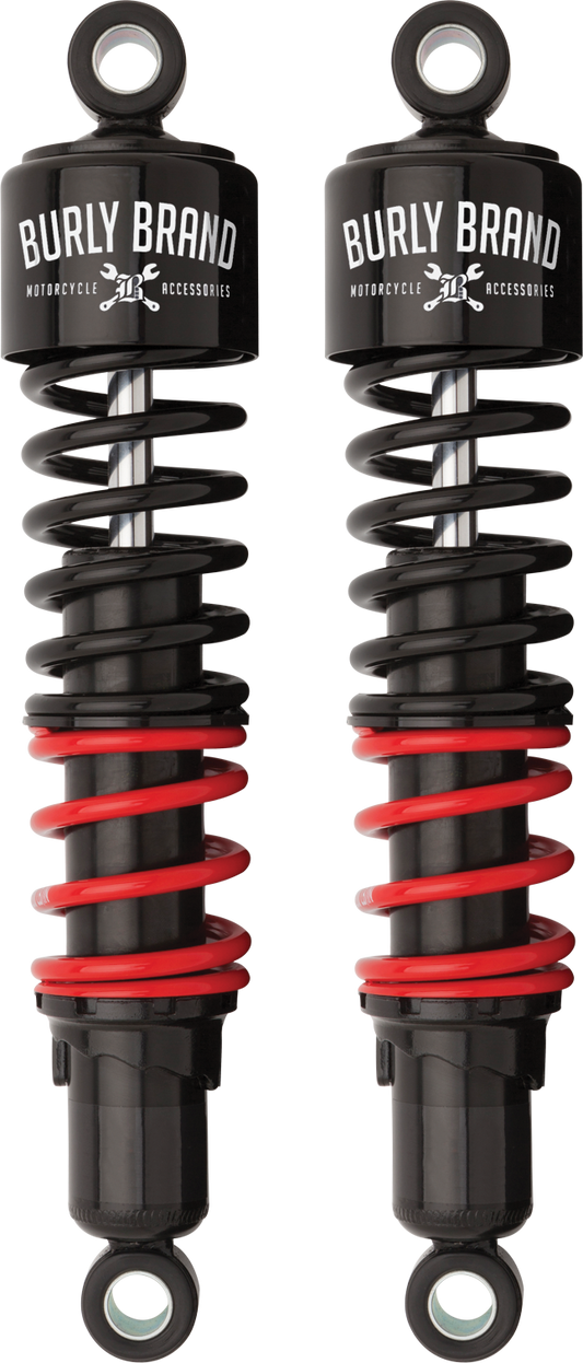 BURLY BRAND B28-1257 Stiletto Shocks, 13-inch touring heavy-weight motorcycle suspension shocks