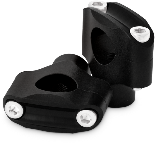 Burly Brand Reaper 1.5-Inch Risers for 1.25-Inch Handlebars, Texture Black, B12-8015TB, SKU 750-05627