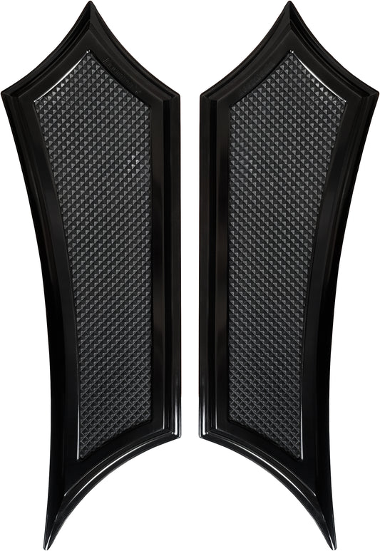 Accutronix FBF91-IB Instigator all-black floorboards for Indian motorcycles, foot controls