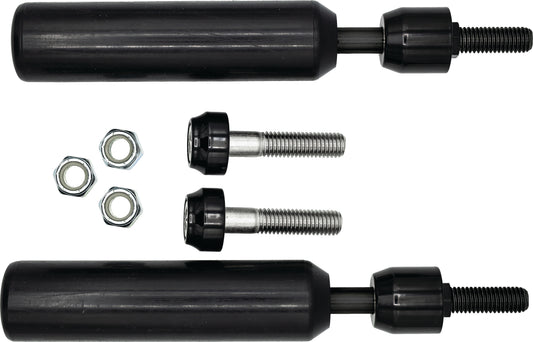 SANTORO FABWORX SF50001 shock mount sliders for Black Dyna 2009–2017, suspension component