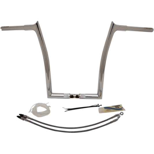 FATBAGGERS 16" CHROME MEATHOOK HANDLEBAR KIT 15-20 HARLEY FLTR