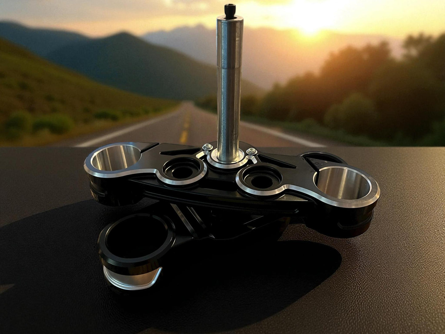 VS BILLET TRIPLE CLAMP SET 43MM INVERTED HARLEY DAVIDSON FORKS