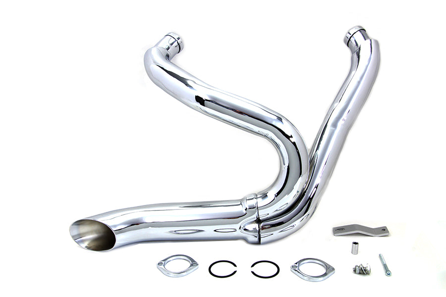 VTWIN HOT ROD 2:1 EXHAUST HARLEY MODELS 84-11 DYNA SOFTAIL