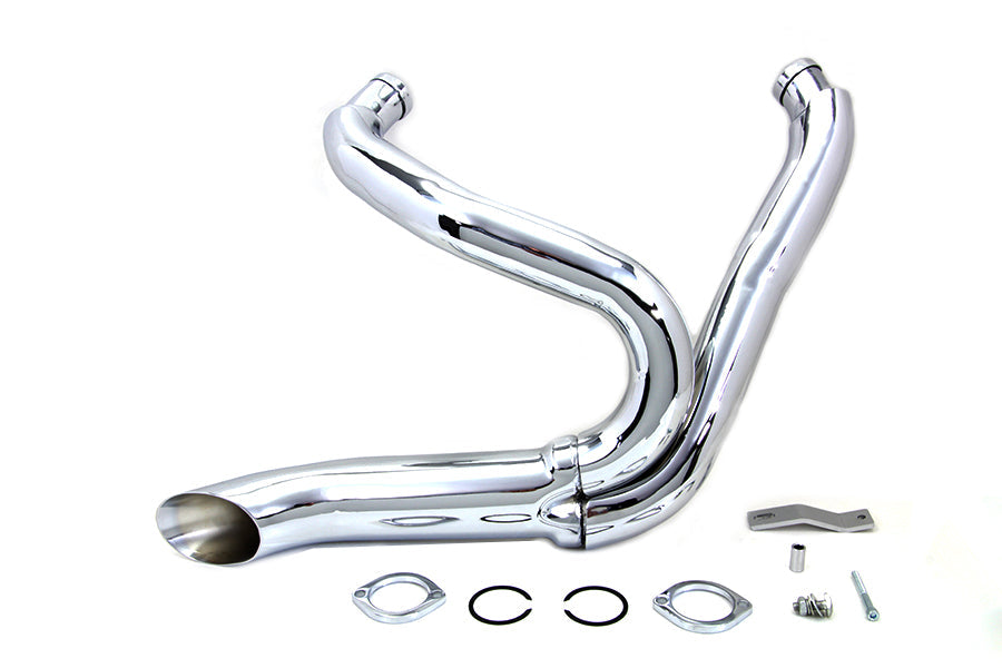 VTWIN HOT ROD 2:1 EXHAUST HARLEY MODELS 12-17 DYNA SOFTAIL