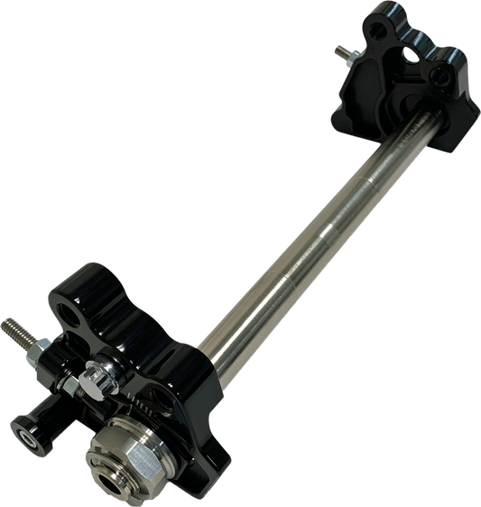 HHI AXLE ADJUSTER WITH INTEGRAL SHOCK RELOCATOR KIT HARLEY BAGGERS 09-24