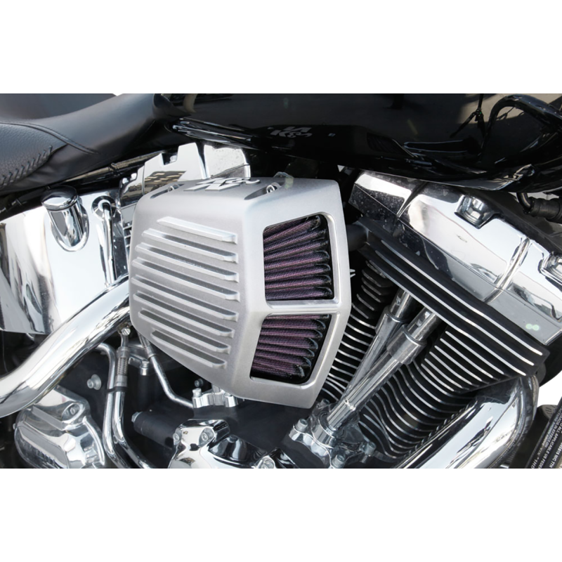 K&N SHAKER AIR FILTER KIT RAW HARLEY 17-23 M8 MODELS