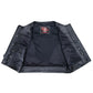 MILWAUKEE LEATHER MENS LOW KEY BLACK LEATHER VEST - The Speed Shop Canada
