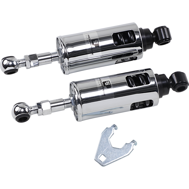 PROGRESSIVE 422 SERIES RAP SHOCKS CHROME HARLEY SOFTAILS 85-99 - The Speed Shop Canada