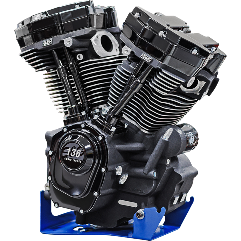 S&S CYCLE 136" BLACK M8 CRATE ENGINE 17-24
