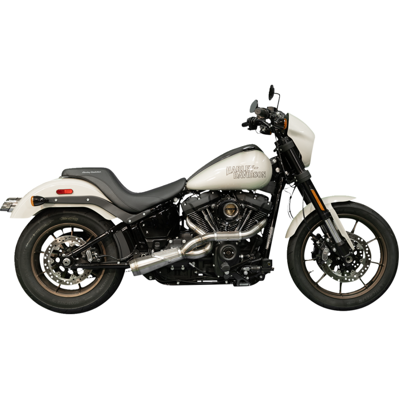 TRASK BIG SEXY 2:1 EXHAUST SATIN HARLEY M8 SOFTAILS 18-25