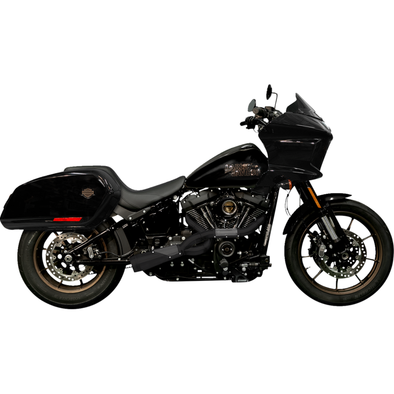 TRASK BIG SEXY 2:1 EXHAUST BLACK HARLEY M8 SOFTAILS 18-25