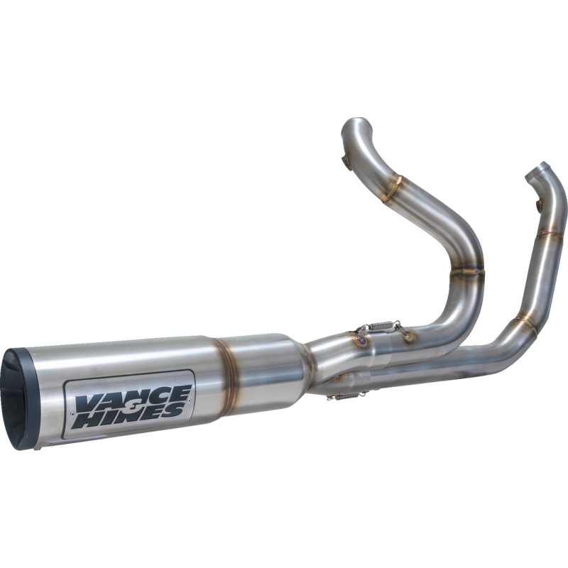 VANCE AND HINES HIGH OUTPUT RR 2:1 SHORT EXHAUST HARLEY BAGGERS 17-23