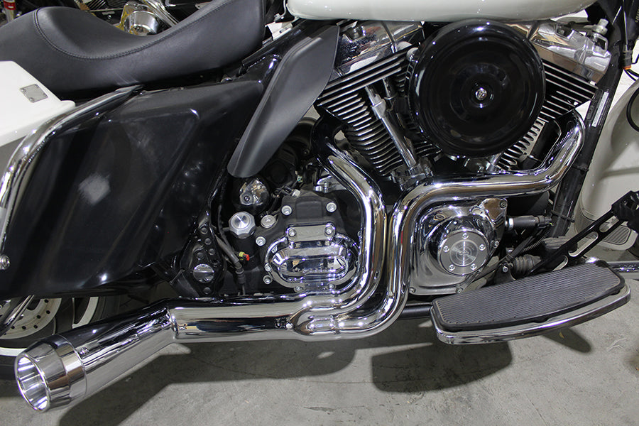VTWIN OFFSET MEGA 2:1 EXHAUST SYSTEMS HARLEY BAGGERS 85-16