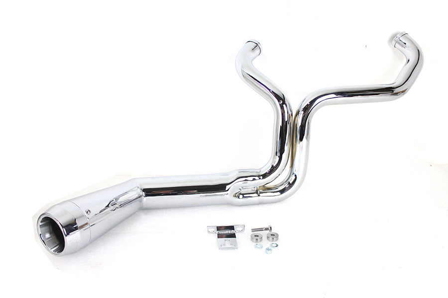 VTWIN OFFSET MEGA 2:1 EXHAUST SYSTEMS HARLEY BAGGERS 85-16