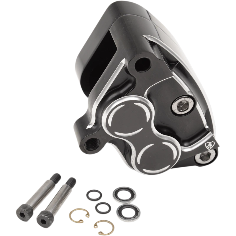 ARLEN NESS FRONT BRAKE CALIPER SET (2) BLACK 00-07 DUAL DISC MODELS