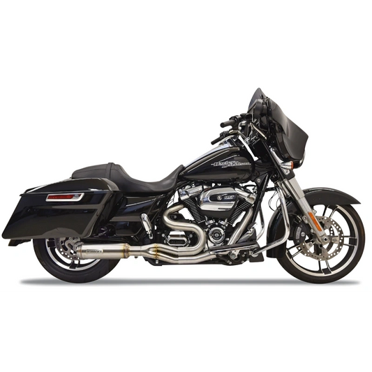 BASSANI STAINLESS 2:1 SUPERBIKE EXHAUST BAGGERS 17-23 M8 BAGGERS