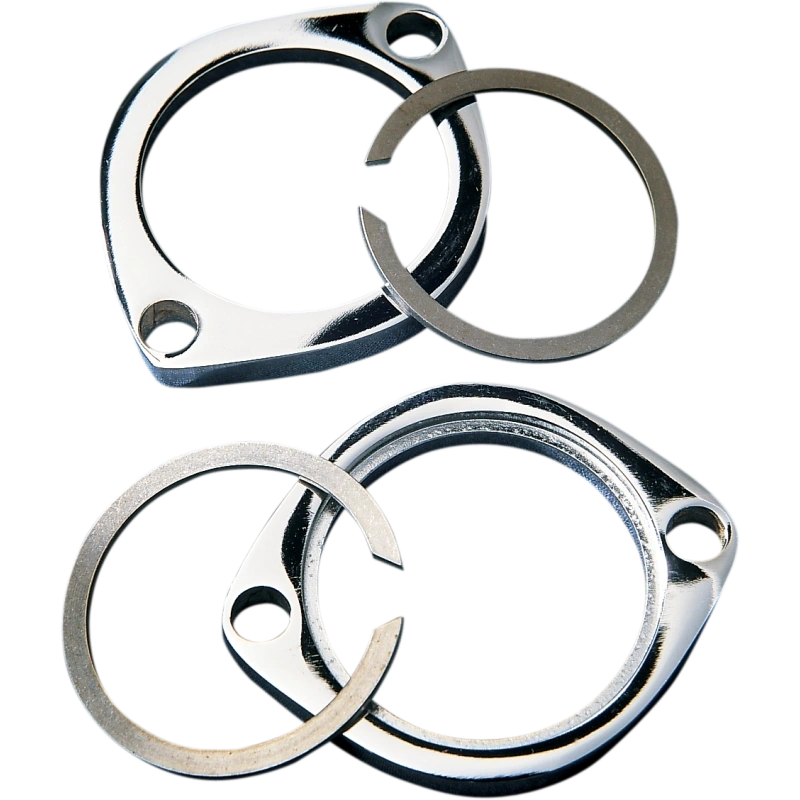 EXHAUST FLANGE KITS - CHROME EVO TWIN CAM SPORTSTER