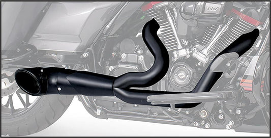 FREEDOM EXHAUST SHORTY TURNOUT BLACK 17-23 HARLEY BAGGERS