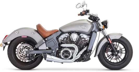 FREEDOM EXHAUST 2:1 COMBAT SHORTY CHROME 15-23 INDIAN SCOUT