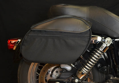 LEATHER PRO MINI SADDLEBAGS SETS HARLEY DAVIDSON MODELS - The Speed Shop Canada