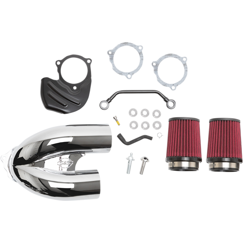 S&S CYCLE TWIN TUNED INDUCTION AIR FILTER KIT HARLEY 08-16 MODELS