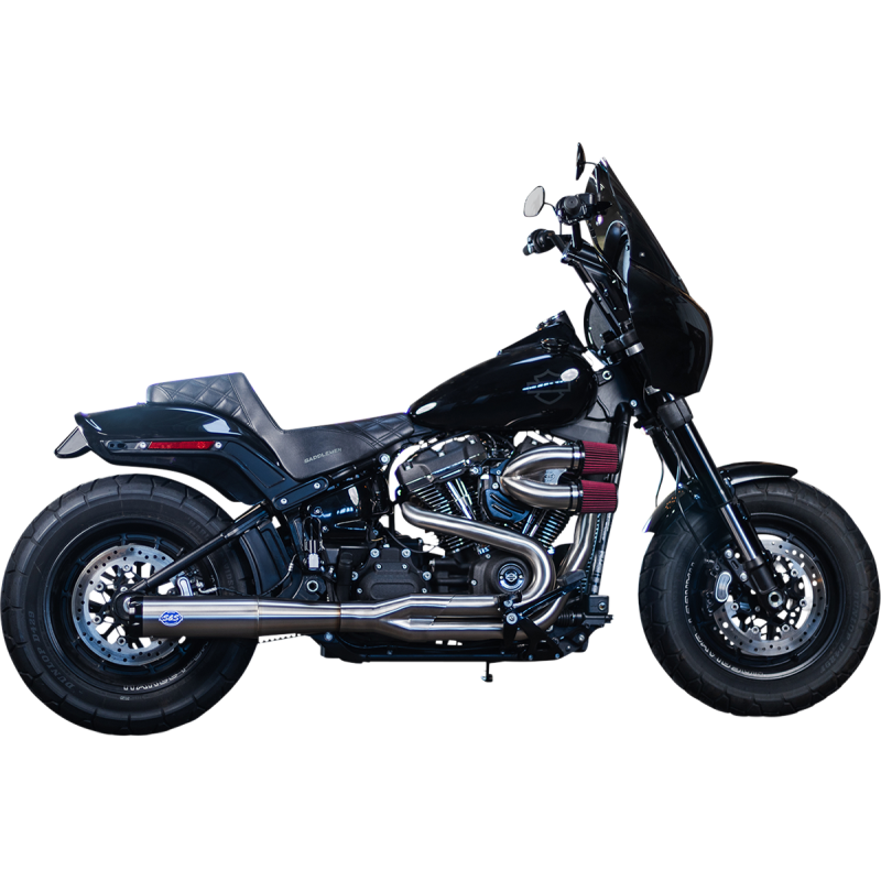 S&S CYCLE SUPERSTREET 2:1 EXHAUST 18-23 M8 SOFTAILS