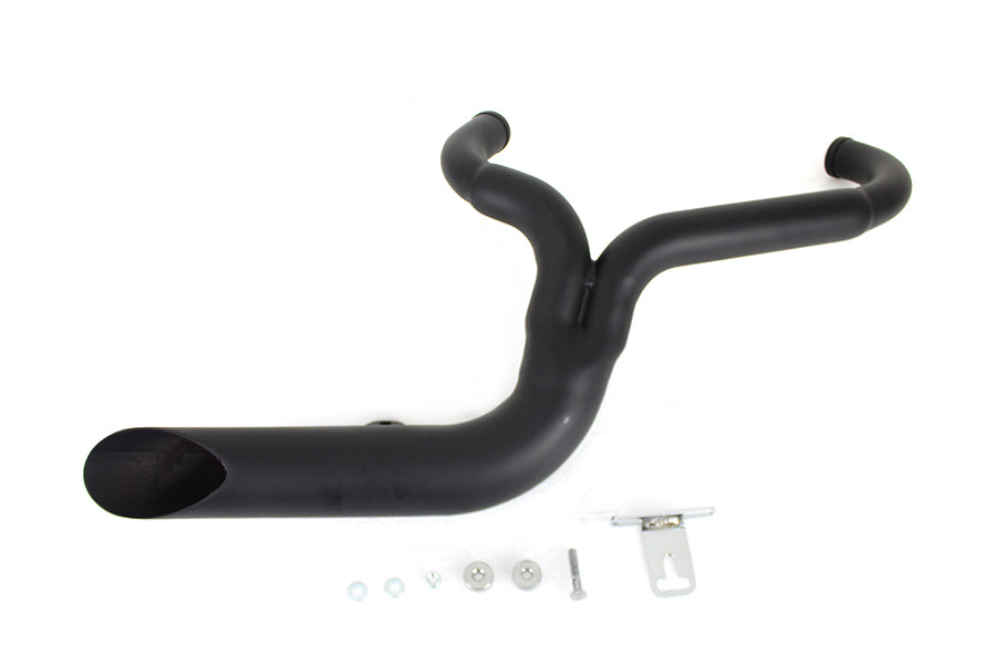 LAKE PIPES 2:1 EXHAUST BLACK 06-17 HARLEY DYNA