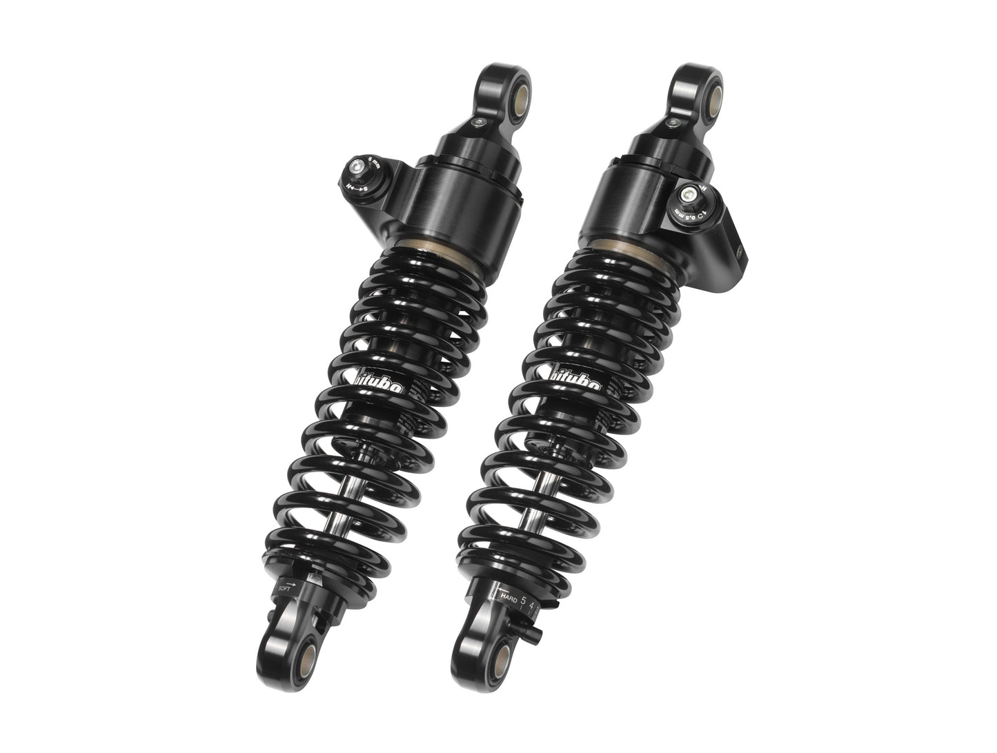 BITUBO WME22 ADJUSTABLE SHOCKS BLACK HARLEY DYNA