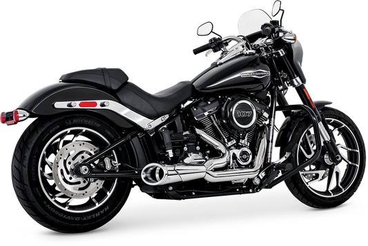 FREEDOM EXHAUST COMBAT SHORTY 2:1 CHROME 18-23 SOFTAILS M8