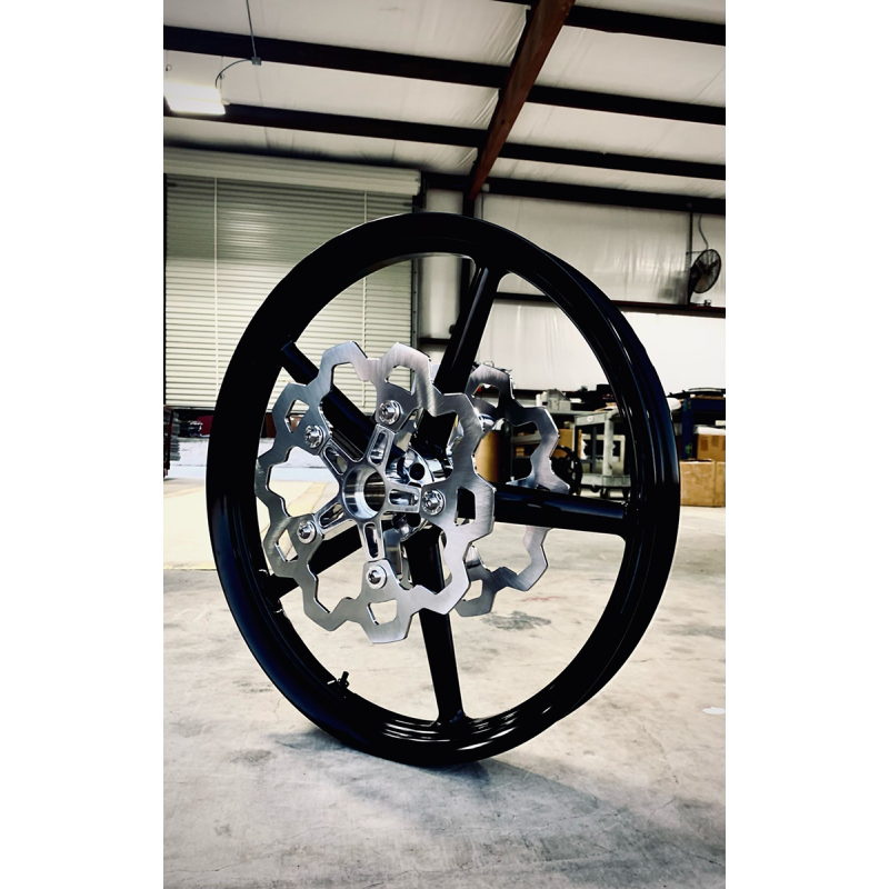 LYNDALL RACING FRONT BRAKE ROTORS 14-24 HARLEY DAVIDSON BAGGERS (5 BOLT ...