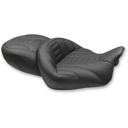 MUSTANG DELUXE SUPER TOURING SEAT (WITH BACKREST) 08-23 BAGGERS